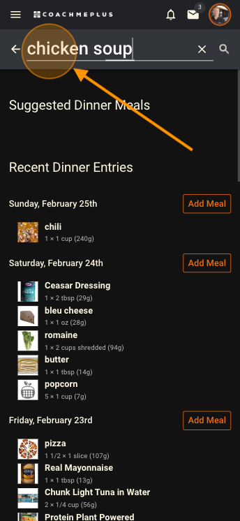 Step 2 - Search for Foods.png