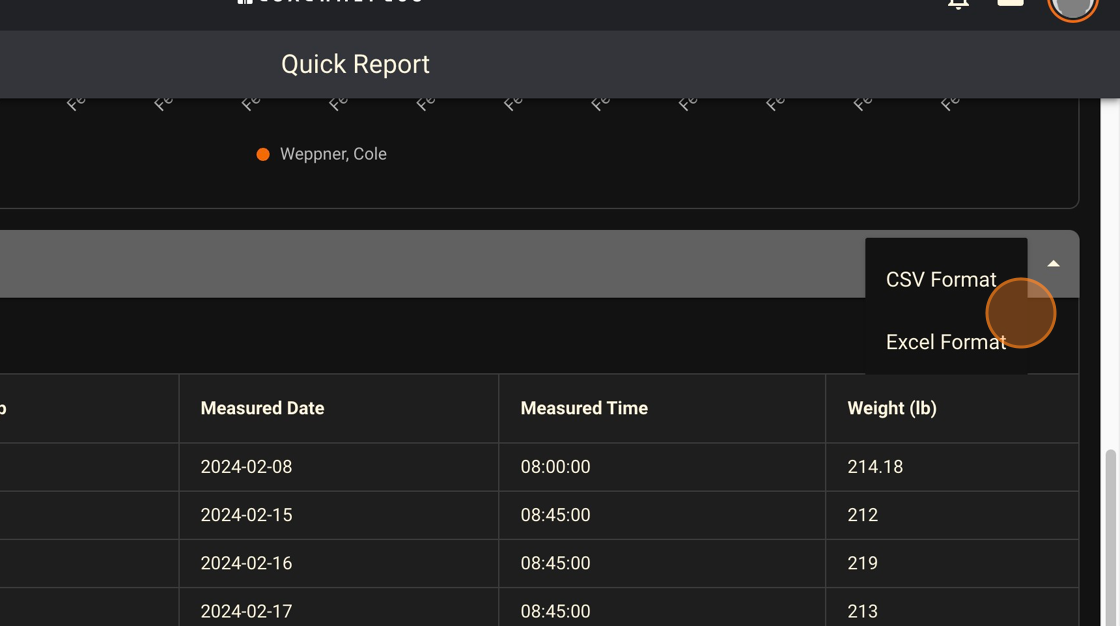 Create custom weight tracking report for specific athlete. - Step 20.png
